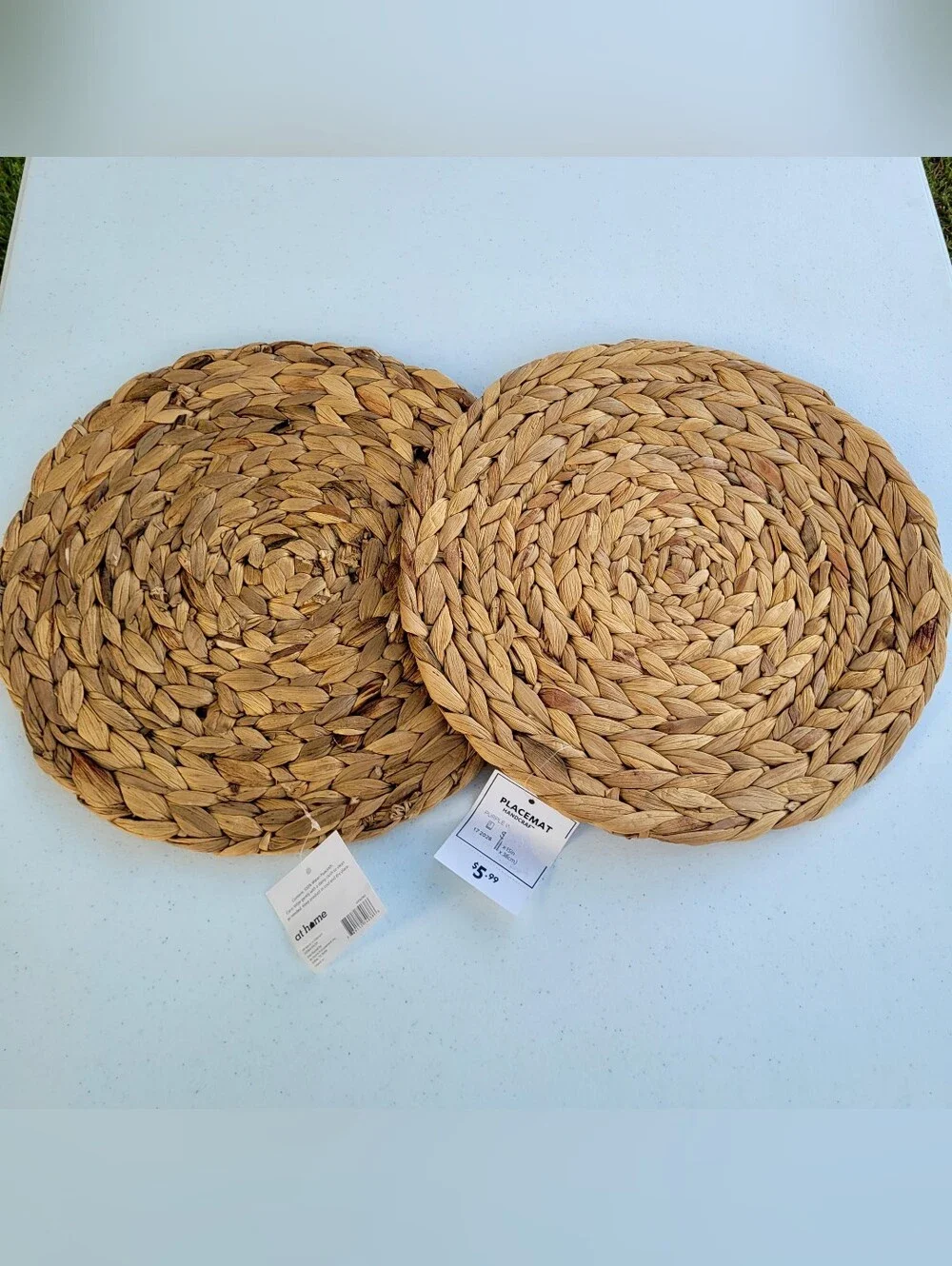 Set Ot Two Water Hyacinth Placemats